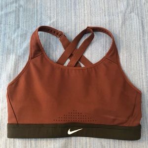 Maroon Nike Sports Bra